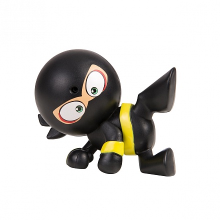 Фигурка ниндзя Газовый Воин из серии Fart Ninjas, черный, 7 см. 